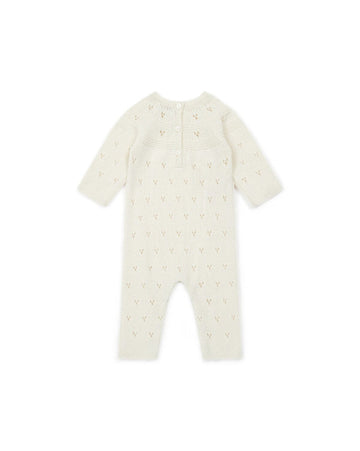Gebreide onesie - Creme - Bonton